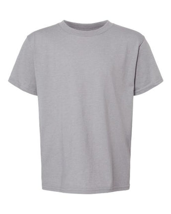 Pretreated Gildan 64000BCVC Softstyle CVC Youth T-Shirt - Cement