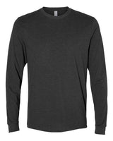 Pretreated Next Level 6411 Unisex Sueded Long Sleeve Tee - Heather Charcoal