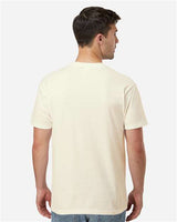 Pretreated Tultex 290 Unisex Heavyweight Jersey T-Shirt - Natural - On Model - Back