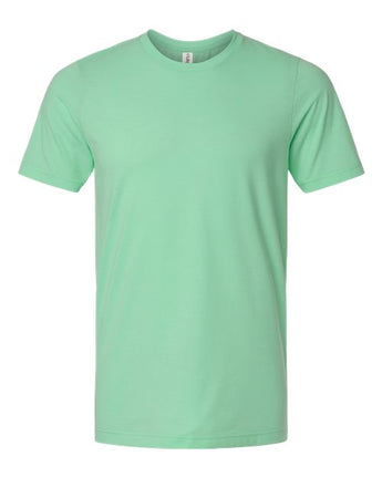 Pretreated Tultex 602CVC Unisex Combed CVC T-Shirt - Heather Light Mint