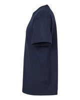Pretreated Tultex 290 Unisex Heavyweight Jersey T-Shirt - Navy - Side