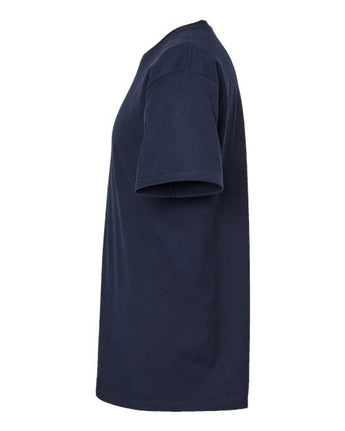 Pretreated Tultex 290 Unisex Heavyweight Jersey T-Shirt - Navy - Side