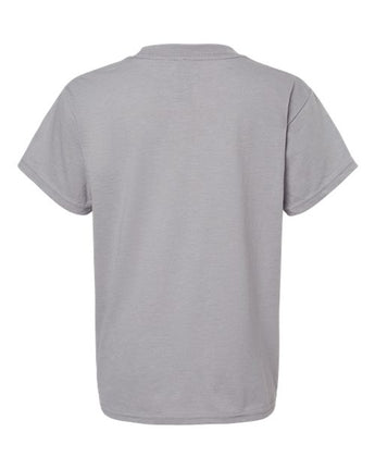 Pretreated Gildan 64000BCVC Softstyle CVC Youth T-Shirt - Cement - Back