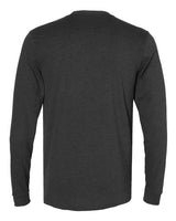 Pretreated Next Level 6411 Unisex Sueded Long Sleeve Tee - Heather Charcoal - Back