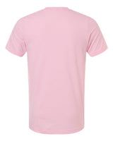 Pretreated Tultex 602CVC Unisex Combed CVC T-Shirt - Heather Light Pink - Back