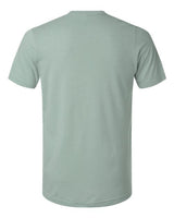 Pretreated Tultex 602CVC Unisex Combed CVC T-Shirt - Heather Light Sage - Back