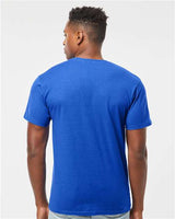 Pretreated Tultex 290 Unisex Heavyweight Jersey T-Shirt - Royal - On Model - Back