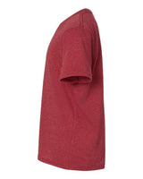 Pretreated Next Level 3312 Youth CVC Tee - Cardinal - Side