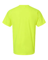 Pretreated Tultex 290 Unisex Heavyweight Jersey T-Shirt - Safety Green - Back