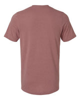 Pretreated Tultex 602CVC Unisex Combed CVC T-Shirt - Heather Mauve - Back