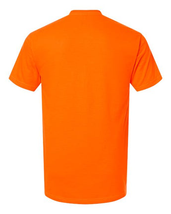 Pretreated Tultex 290 Unisex Heavyweight Jersey T-Shirt - Safety Orange - Back