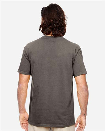 Pretreated econscious EC1000 Unisex Classic T-Shirt - Charcoal - On Model - Back