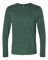 Pretreated Next Level 6411 Unisex Sueded Long Sleeve Tee - Heather Forest Green