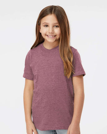 Pretreated Tultex 235 Youth Fine Jersey T-Shirt - Heather Casis