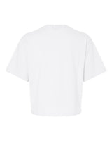 Pretreated American Apparel 102 Women's Fine Jersey Mid-Length Boxy Tee - White - Back