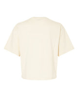 Pretreated American Apparel 102 Women's Fine Jersey Mid-Length Boxy Tee - Creme - Back