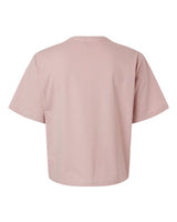 Pretreated American Apparel 102 Women's Fine Jersey Mid-Length Boxy Tee - Blush - Back