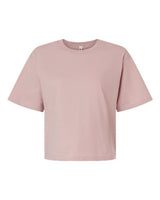 Pretreated American Apparel 102 Women's Fine Jersey Mid-Length Boxy Tee - Blush