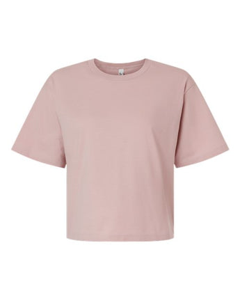 Pretreated American Apparel 102 Women's Fine Jersey Mid-Length Boxy Tee - Blush