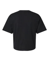 Pretreated American Apparel 102 Women's Fine Jersey Mid-Length Boxy Tee - Black - Back