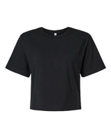 Pretreated American Apparel 102 Women's Fine Jersey Mid-Length Boxy Tee - Black