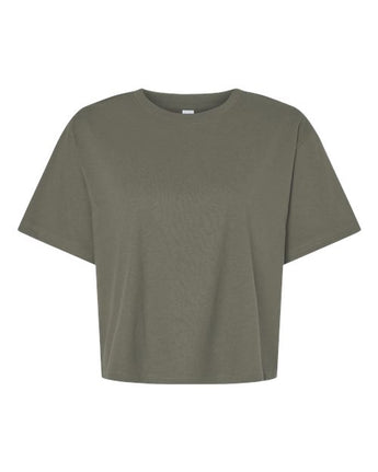 Pretreated American Apparel 102 Women's Fine Jersey Mid-Length Boxy Tee - Lieutenant