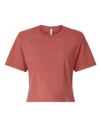 Pretreated American Apparel 102 Women's Fine Jersey Mid-Length Boxy Tee - Canyon