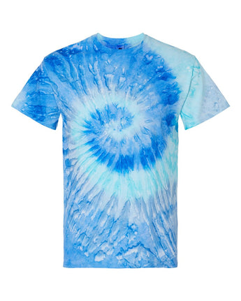 Pretreated Colortone 1000 Unisex Multi-Color Tie-Dyed T-Shirt - Blue Jerry