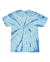 Pretreated Colortone 1000 Unisex Multi-Color Tie-Dyed T-Shirt - Spider Baby Blue