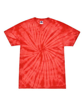 Pretreated Colortone 1000 Unisex Multi-Color Tie-Dyed T-Shirt - Spider Red