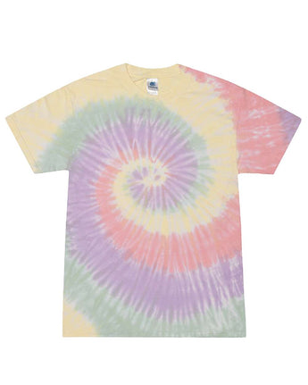 Pretreated Colortone 1000 Unisex Multi-Color Tie-Dyed T-Shirt - Zen Rainbow