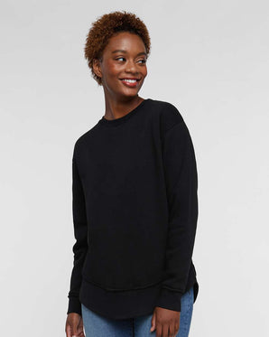 Pretreated LAT 3525 Women's Weekend Fleece Crewneck Sweatshirt