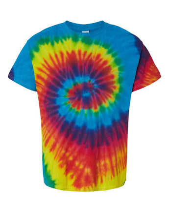 Pretreated Colortone 1000 Unisex Multi-Color Tie-Dyed T-Shirt - Reactive Rainbow