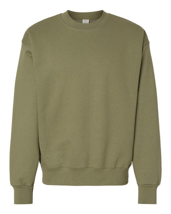 Pretreated Hanes F260 Unisex Ultimate Cotton Crewneck Sweatshirt - Oregano