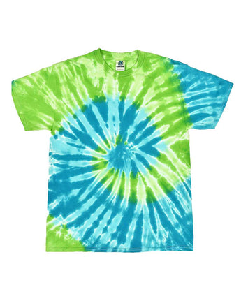 Pretreated Colortone 1000 Unisex Multi-Color Tie-Dyed T-Shirt - St Lucia