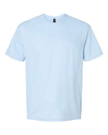 Pretreated Gildan 64000CVC Softstyle CVC T-Shirt - Light Blue Mist
