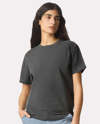 Pretreated American Apparel 1301GD Unisex Garment-Dyed Heavyweight Cotton Tee - Faded Black