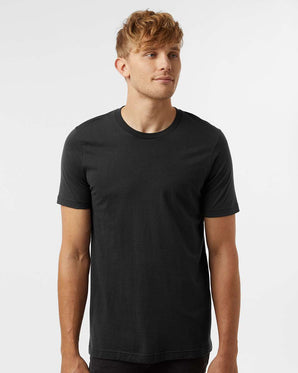Pretreated Tultex 602 Combed Cotton T-Shirt - Black