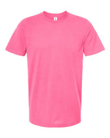 Pretreated Tultex 602 Combed Cotton T-Shirt - Charity Pink