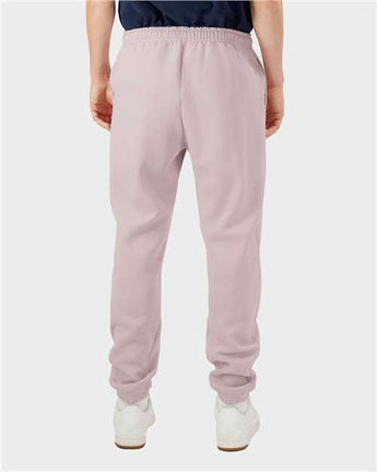 Pretreated American Apparel RF491 Unisex ReFlex Fleece Sweatpants - Blush - On Model - Back