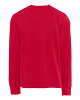 Pretreated Next Level 3311 Youth Cotton Long Sleeve Tee - Red - Back