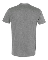Pretreated Next Level 6410 Unisex Sueded Tee - Dark Heather Grey - Back