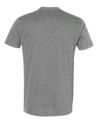 Pretreated Next Level 6410 Unisex Sueded Tee - Dark Heather Grey - Back