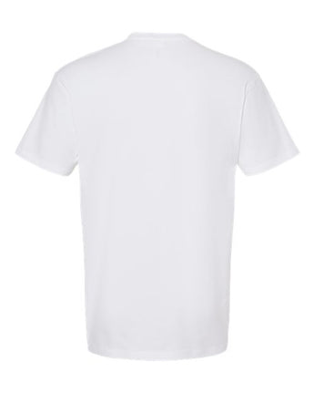 Pretreated Tultex 290 Unisex Heavyweight Jersey T-Shirt - White - Back