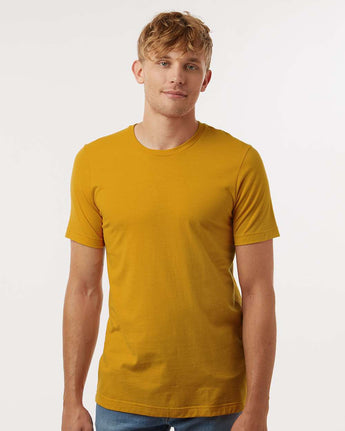 Pretreated Tultex 602 Combed Cotton T-Shirt - Mustard