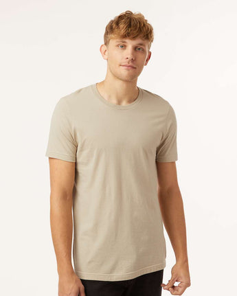 Pretreated Tultex 602 Combed Cotton T-Shirt - Tan