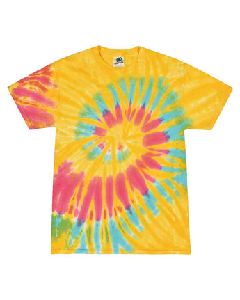 Pretreated Colortone 1000 Unisex Multi-Color Tie-Dyed T-Shirt - Aurora