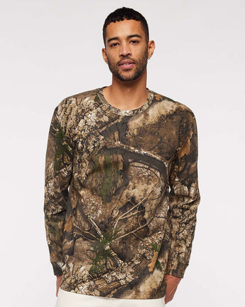 Pretreated Code Five 3981 Realtree Camo Long Sleeve T-Shirt