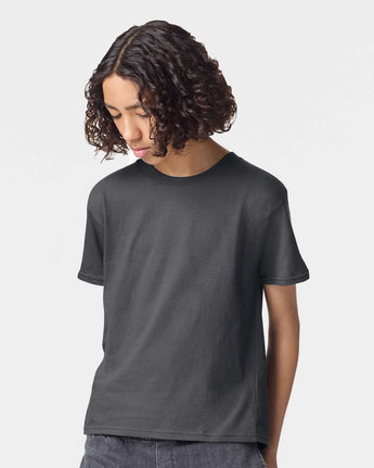 Pretreated American Apparel 2001Y Youth Fine Jersey Tee - Asphalt