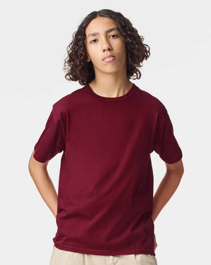 Pretreated American Apparel 2001Y Youth Fine Jersey Tee - Cranberry